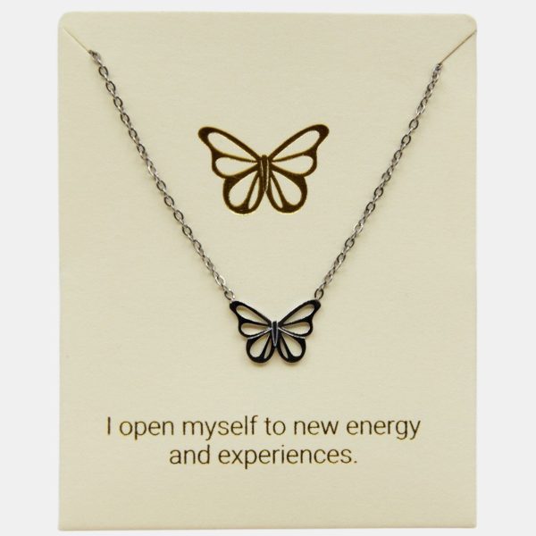 Butterfly Inspiration Necklace Sterling Silver