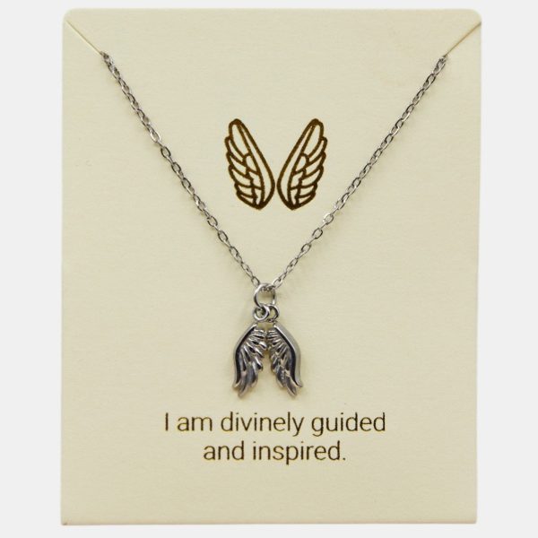Angel Wings Inspiration Necklace Sterling Silver