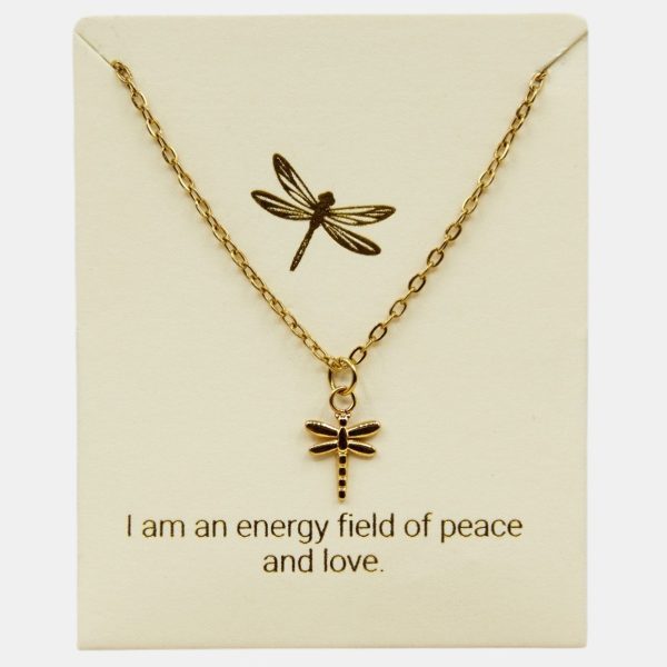 Dragonfly Inspiration Necklace 18k Gold plated