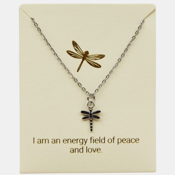 Dragonfly Inspiration Necklace Sterling Silver