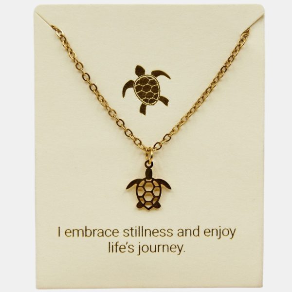 Turtle Inspiration Necklace 18k Gold