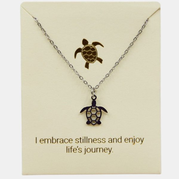 Turtle Inspiration Necklace Sterling Silver