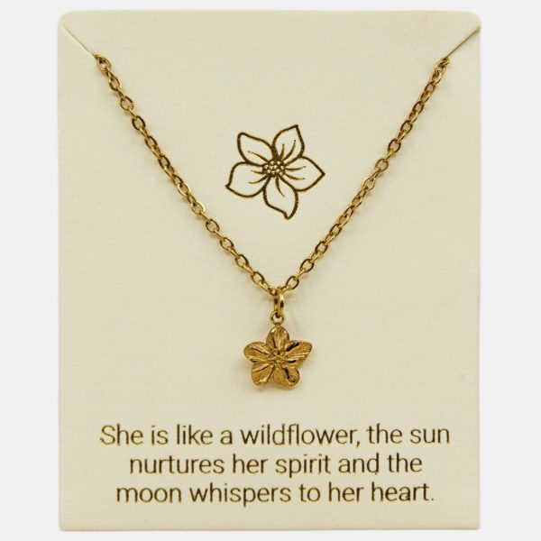 Tropical Bloom Inspiration Necklace 18k Gold