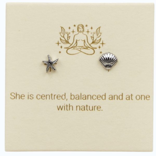 Ocean Life Studs in Sterling Silver