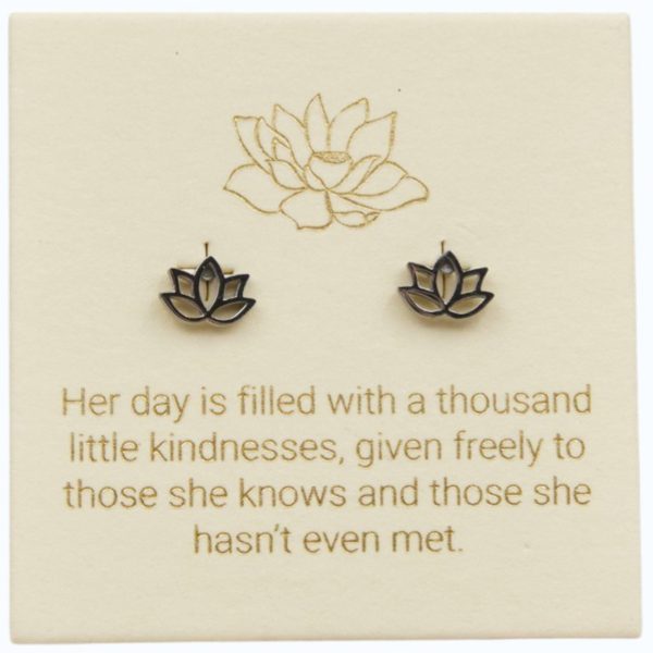 Lotus Studs Sterling Silver