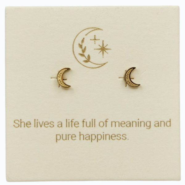 Luna Studs 18k Gold