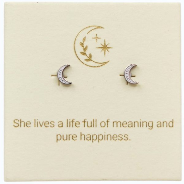 Luna Studs Sterling Silver