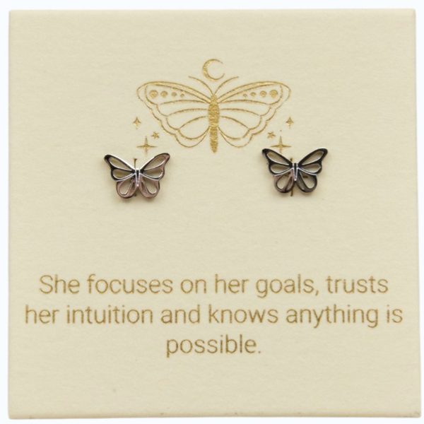 Butterfly Studs Sterling Silver
