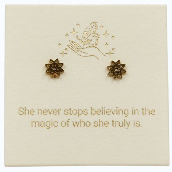 Yantra Studs 18k Gold