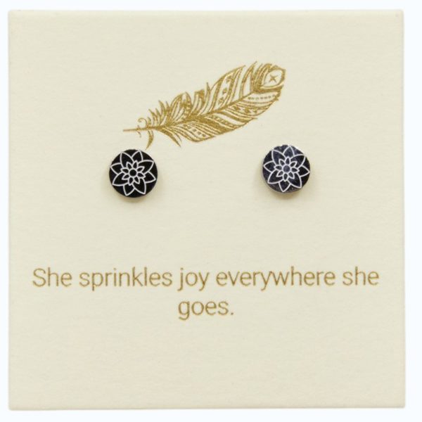 Mandala Studs Sterling Silver