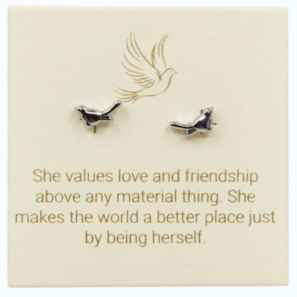 Birdy Studs in Sterling Silver
