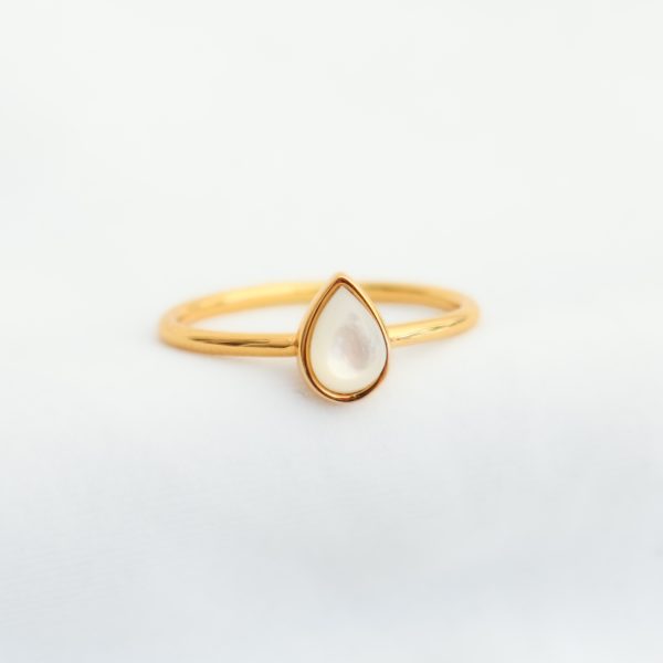Selene Ring Gold - Mother Of Pearl