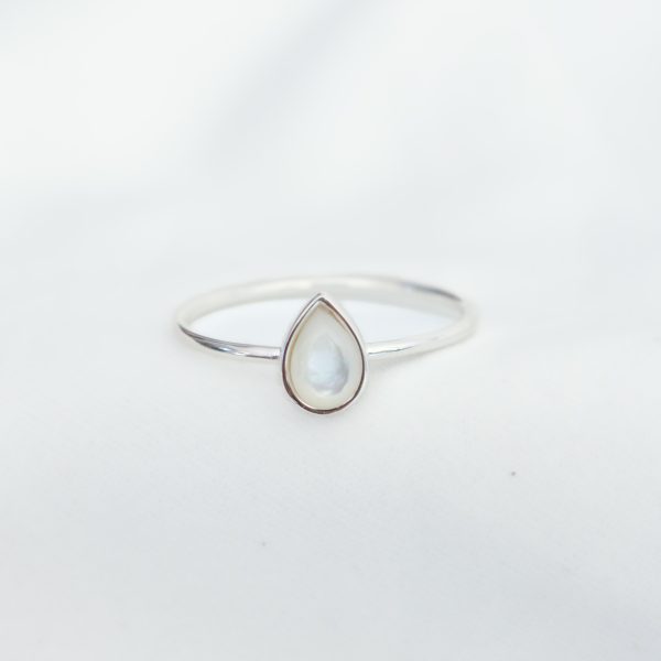 Selene Ring Silver - Mother Of Pearl 2