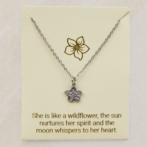 Stainless Steel Flower Necklace