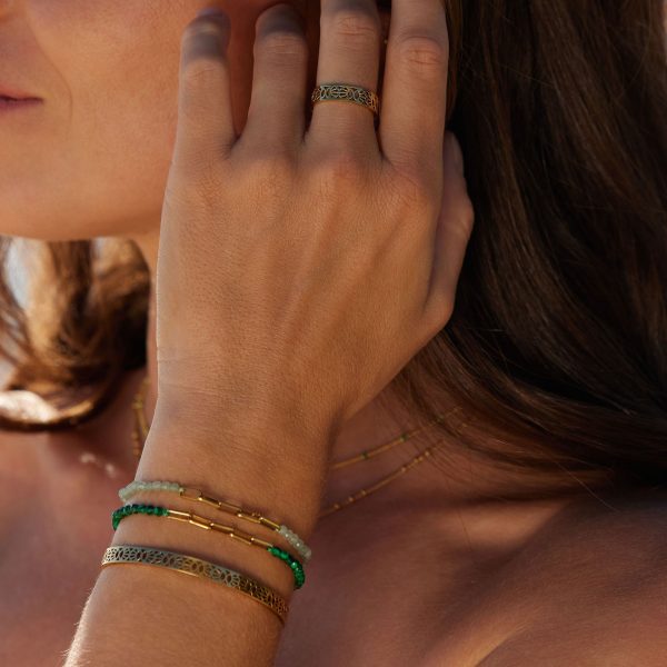 Venus Ring and Daystar Cuff in Gold